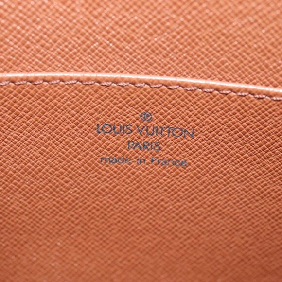 LOUIS VUITTON Epi Pochette Homme Clutch Bag Brown Zipang gold - Picture 4 of 16